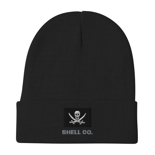 Embroidered Pirate Beanie